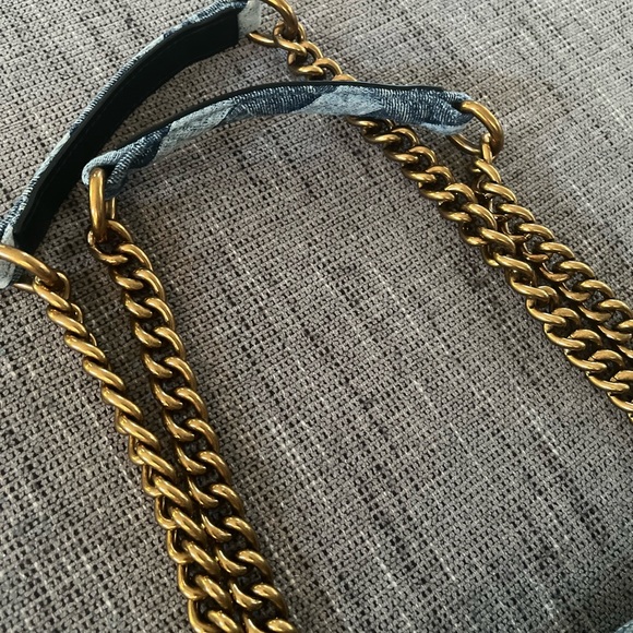 Kurt Geiger London Large Soft Kensington Denim shoulder bag - Picture 3 of 9